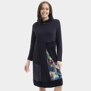ORIENTIQUE - NEW YORK NEW YORK COWL DRESS