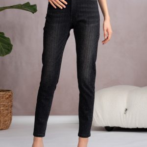 ALSION SHERI A46481 - BLACK SKINNY GEMSTONE JEANS