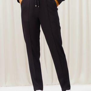 ELENA WANG EW35201 - SUPERSOFT BLACK LOUNGEWEAR TROUSERS