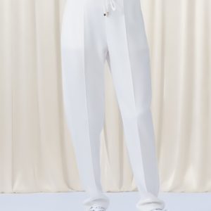 ELENA WANG EW35201 - WHITE SUPER SOFT LOUNGE WEAR TROUSERS