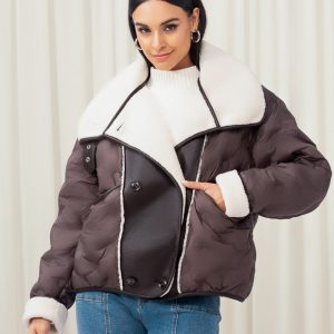 Elena Wang - EW35159 Brown Jacket