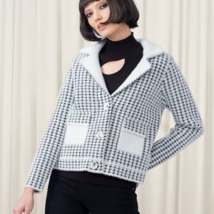 Elena Wang - Black & White Cardigan/Jacket