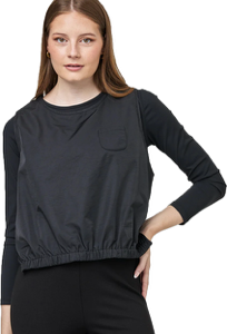 UCHOO - SLEEVELESS TOP WITH PUFF HEM