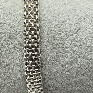 Italian Sterling Silver Mesh Style Bracelet