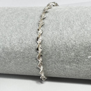 Italian Sterling Silver Twisted Style Bracelet
