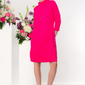 ELENA WANG FUCHSIA DRESS
