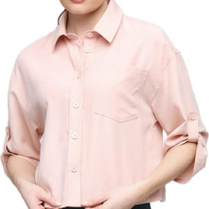 UCHUU - CS25 - 601 Pink Blouse with mid sleeve
