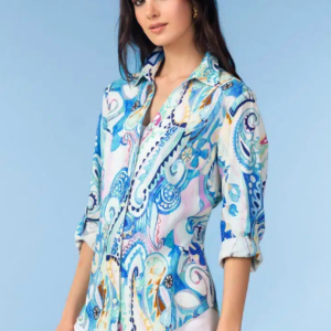 ALISON SHERI MULTICOLOURED LONG SLEEVED SHIRT/BLOUSE